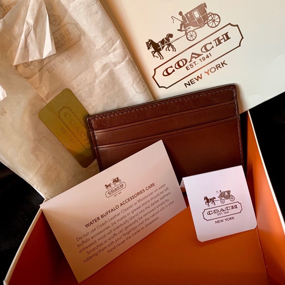 COACH Men’s card holder and money clip